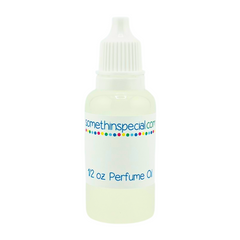 Small glass bottle with black cap on a white background