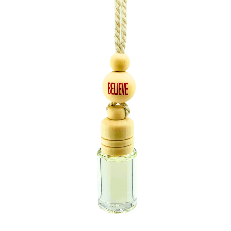 Hanging Car Oil + Christmas Tree Diffuser - 4 Choices * Believe * Hope * Joy * Peace