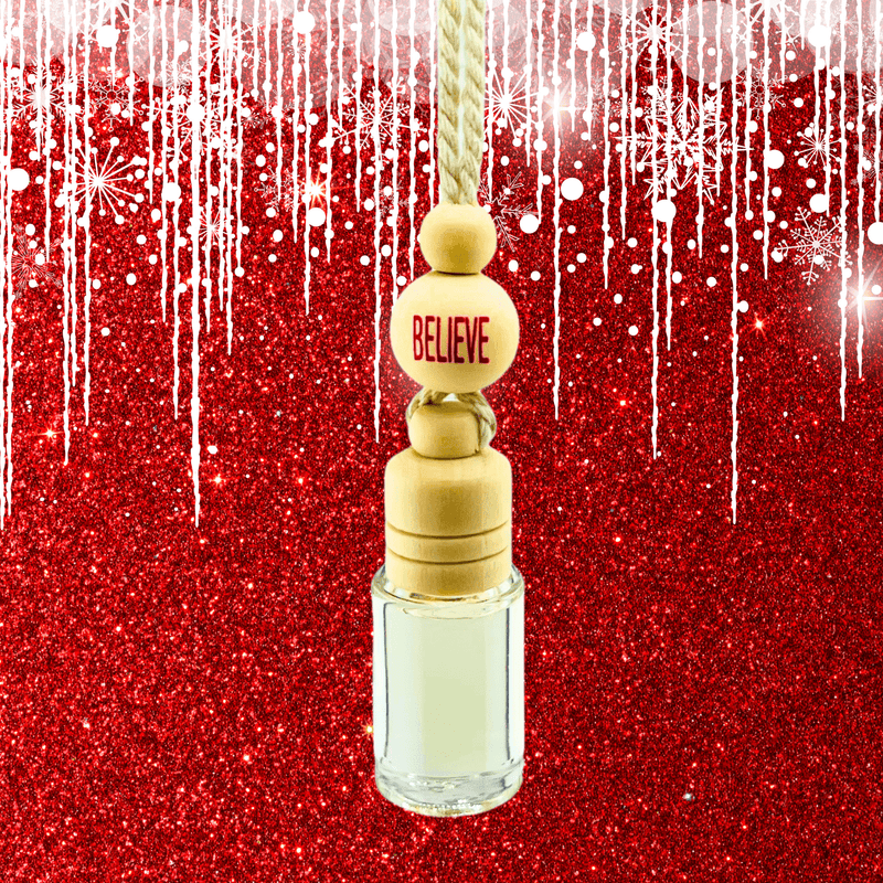 Hanging Car Oil + Christmas Tree Diffuser - 4 Choices * Believe * Hope * Joy * Peace